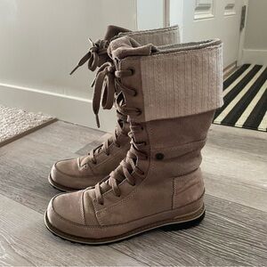 The North Face Icepick Primaloft Genuine Leather Suede Winter Snow Boots Size 7